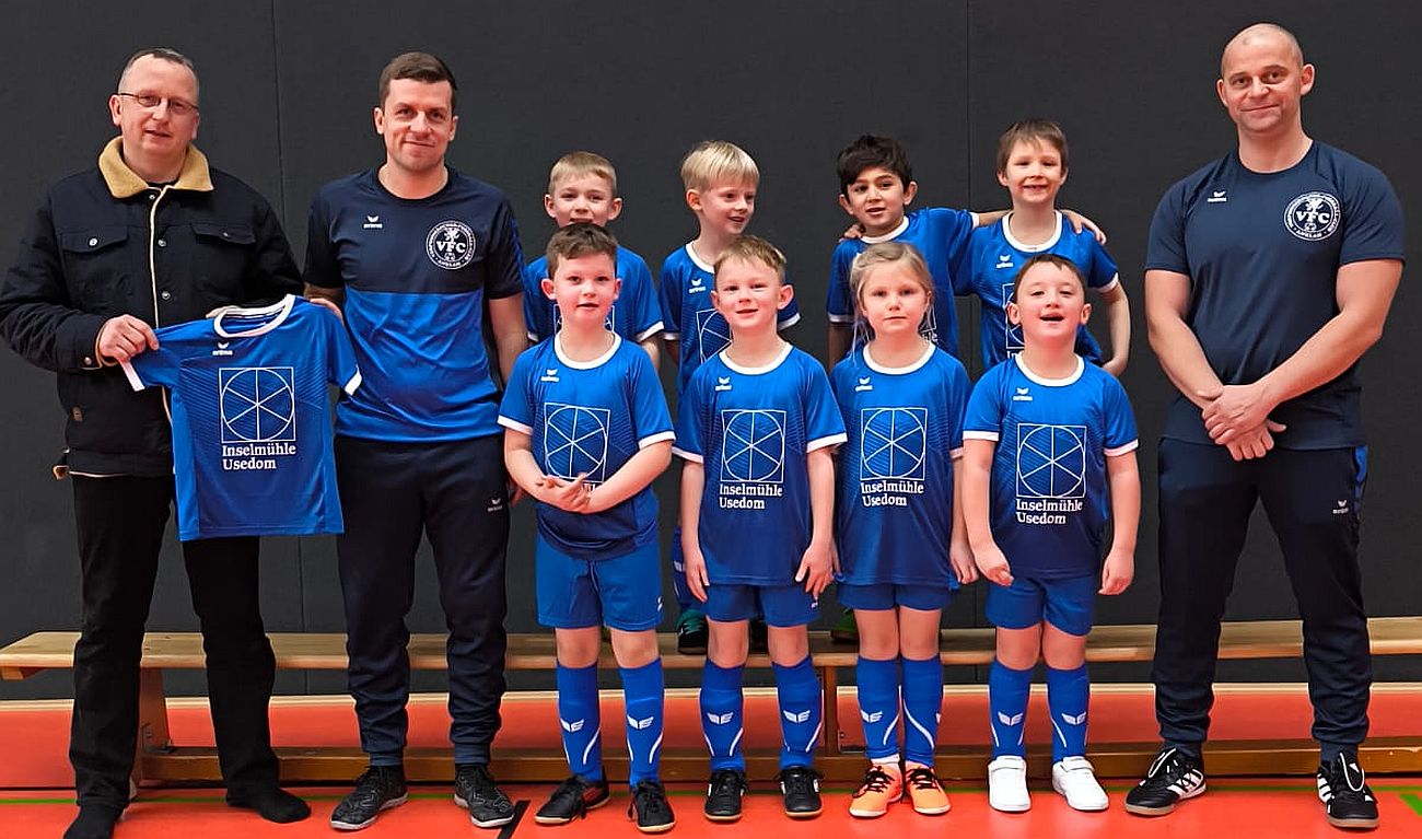 Neue Trikots: Inselmühle Usedom unterstützt unsere Bambini-Mannschaft