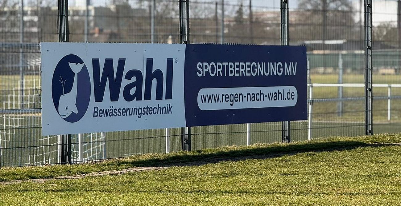 Neuer Werbepartner im Werner-Seelenbinder-Stadion