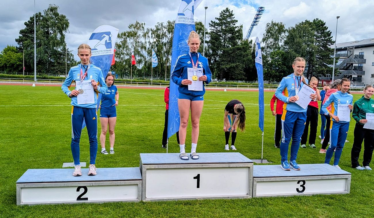 Goldener Medaillenregen für unsere Leichtathletik-Asse in Rostock