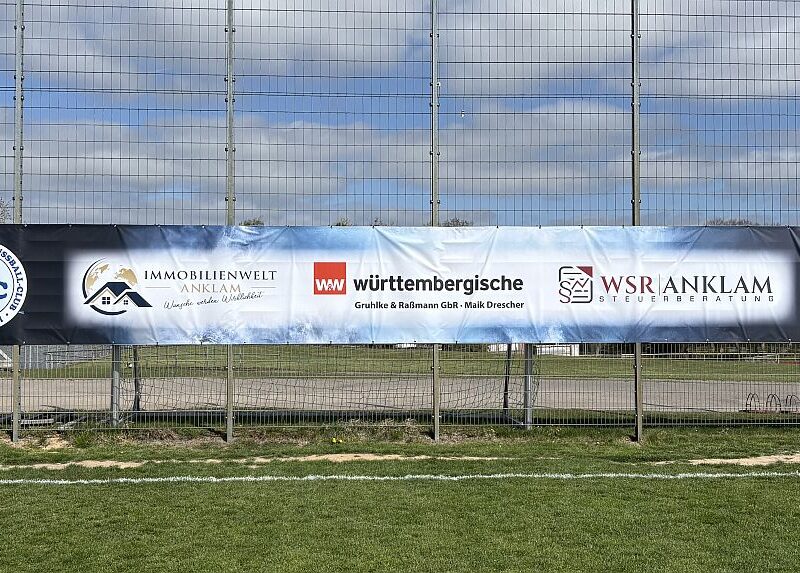 Drei neue Werbebannerpartner für unseren Verein Drei neue Werbebannerpartner für unseren Verein