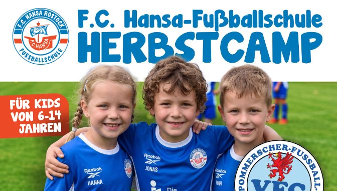 Hansa-Fußballschule macht in den Herbstferien Station in Anklam Hansa-Fußballschule macht in den Herbstferien Station in Anklam