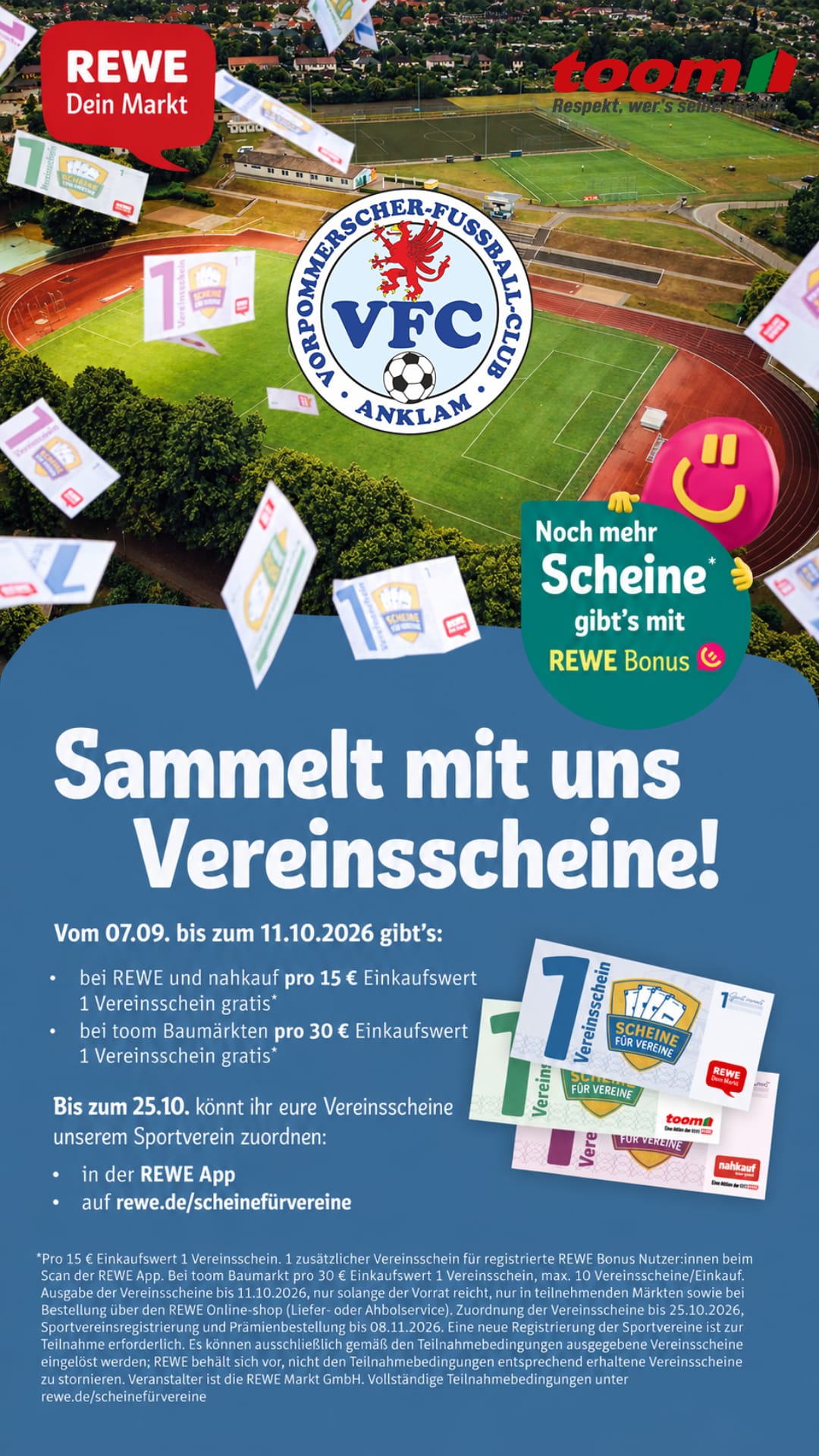 Scheine für Vereine – wir sind wieder dabei!