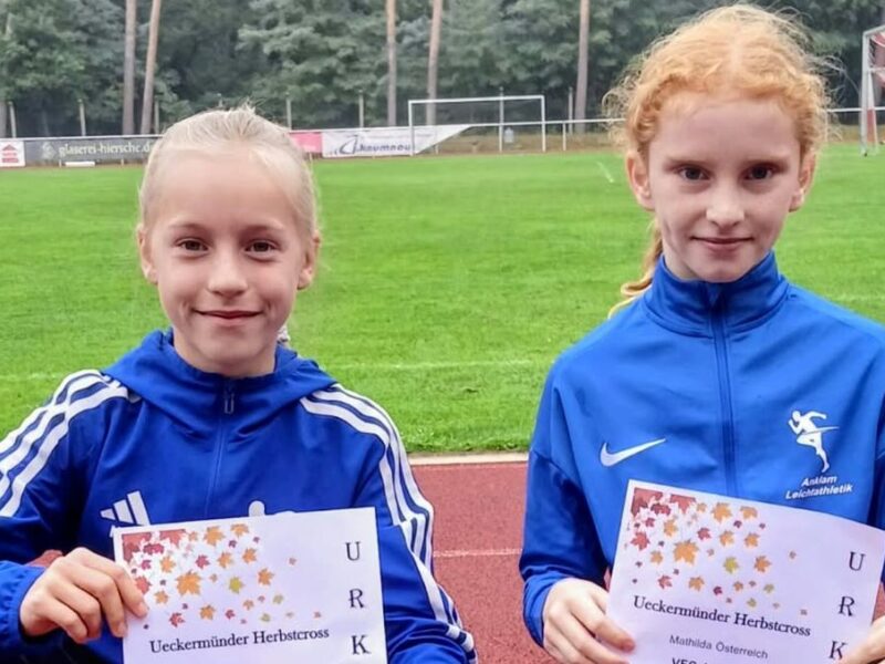 Leichtathletik-Duo siegt am Haff